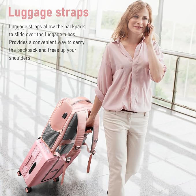 Travel Backpack, Business Anti Theft Slim Sturdy Laptops Backpack - Image 5