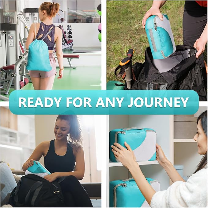 8 Set Packing Cubes for Travel, Gifts for Women Mom, Anti-Tearing Suitcase - Image 6
