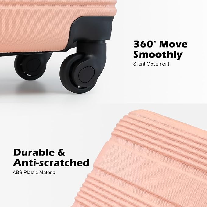 LONG VACATION 6 Piece ABS+PC Hardshell Luggage Set - Image 3
