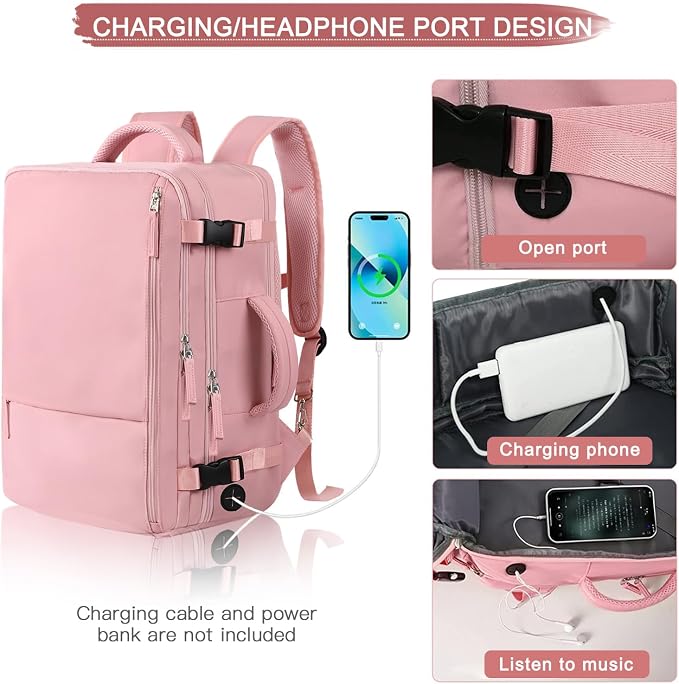 Hanples Carry on Travel Backpack - Image 7