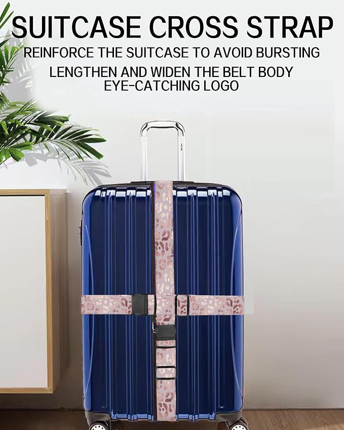 Luggage Straps for Suitcases, Adjustable Travel Belt, Durable Wide Luggage Strap - Image 5