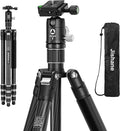 Carbon Fiber Camera Tripod, 1/4" Arca QR Plate, Compact Lightweight Travel by JishaneCameraandPhoneTripod