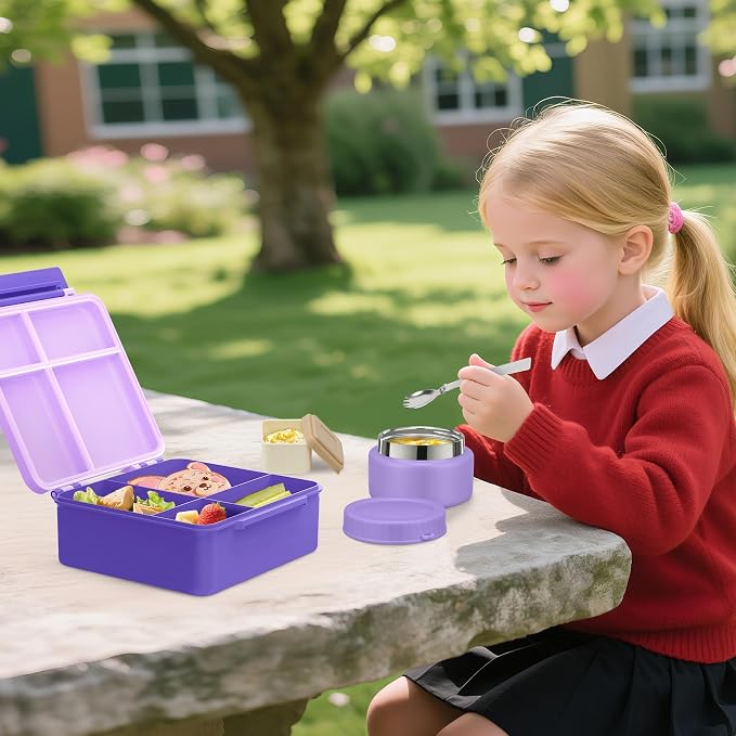 Bento Lunch Box for Kids with 9oz Soup Thermo Leak-Proof Lunch Food Container - Image 7
