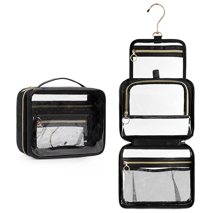 Toiletry Bag for Men, Transparent Makeup Bag Organizer Portable Skincare - Image 9