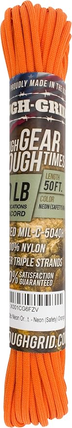 TOUGH-GRID 550 Paracord Rope Nylon Parachute Cord, Made in USA Survival Kit - Image 3