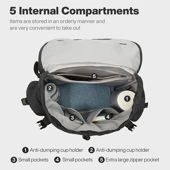 mixi Travel Backpack for Women Men, 18 Inch Carry On Laptop Backpack Flight - Image 7