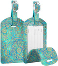 FINTIE 2 Pack Luggage Tags, Leather Name ID Labels by Fintie
