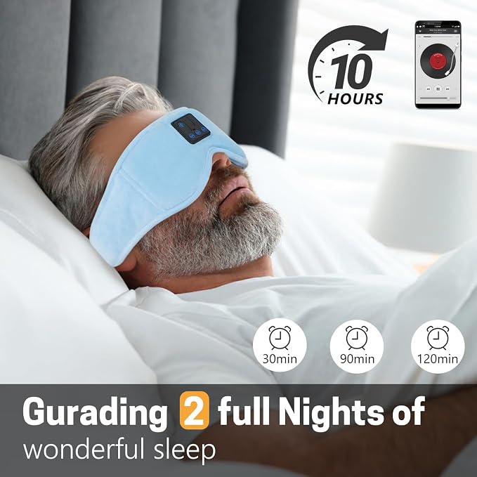 Sleep Mask with Bluetooth Headphones 3D Contour Sleeping Headphones 5.4 - Image 2