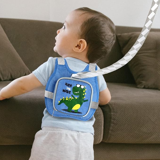 Toddler Harness Leash+ Anti Lost Wrist Link, Accmor Cute Dinosaur Kids Harness - Image 7