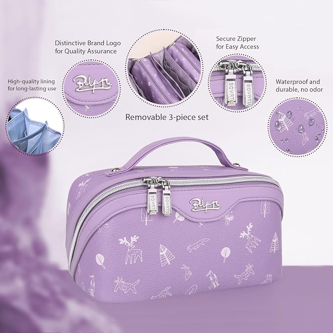 BOYATU Travel Makeup Bag Cosmetic Bags - Image 2