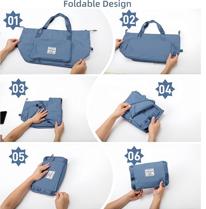 Large Capacity Foldable Travel Bag, Expandable lightweight Carry on Bag - Image 6