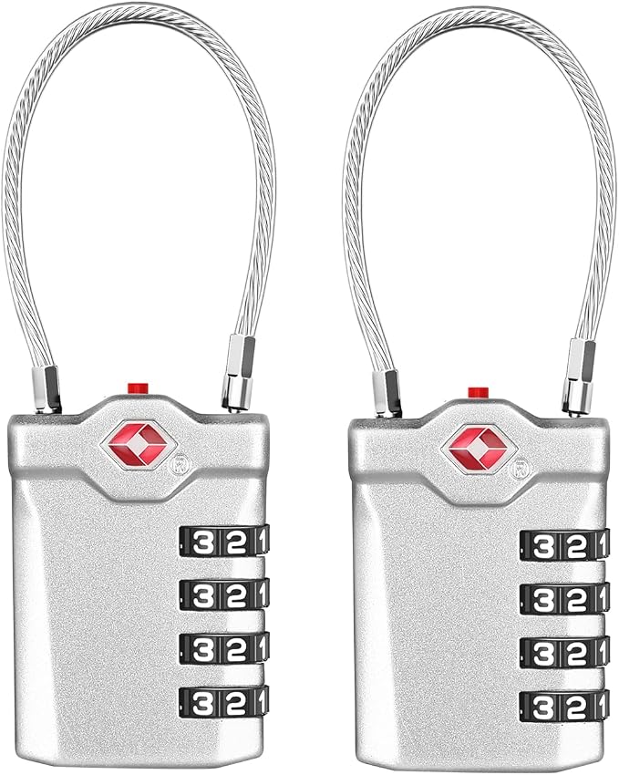 ZHEGE TSA Luggage Locks, Travel Locks by ZHEGE
