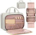 Toiletry Bag for Women with Jewelry Organizer Compartment, Travel Makeup by BAFAMYE
