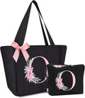Vavabox Tote Bag, A-Z Initial Monogrammed Waterproof Tote Bag, Bridesmaid Gifts by Vavabox