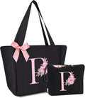 Vavabox Tote Bag, A-Z Initial Monogrammed Waterproof Tote Bag, Bridesmaid Gifts by Vavabox