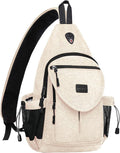 MOSISO Sling Backpack, Canvas Crossbody Hiking Daypack Bag by MOSISO
