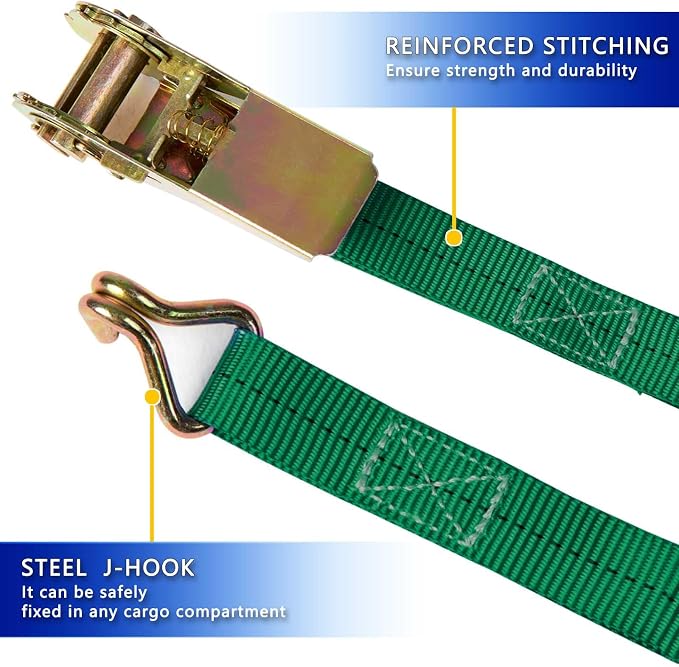 Ratchet Straps, 1 Inch x 16.4 Feet - Image 4