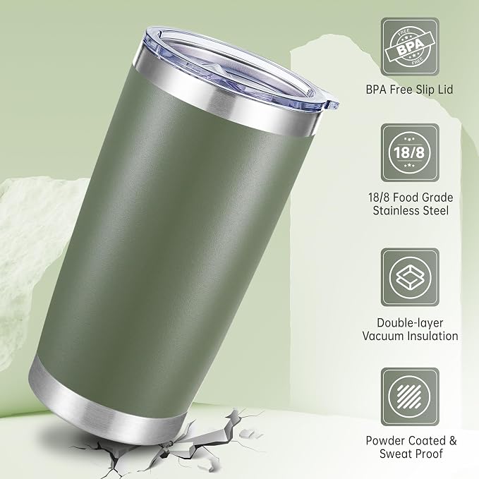 20 oz Tumbler Stainless Steel Tumblers - Image 3