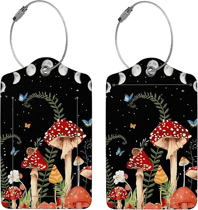 2 Pcs Luggage Tags for Suitcases, PU Leather Cruise Ship Luggage Tags - Image 4