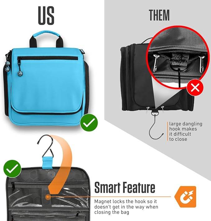 VENTURE 4TH Hanging Travel Toiletry Bag - Image 6