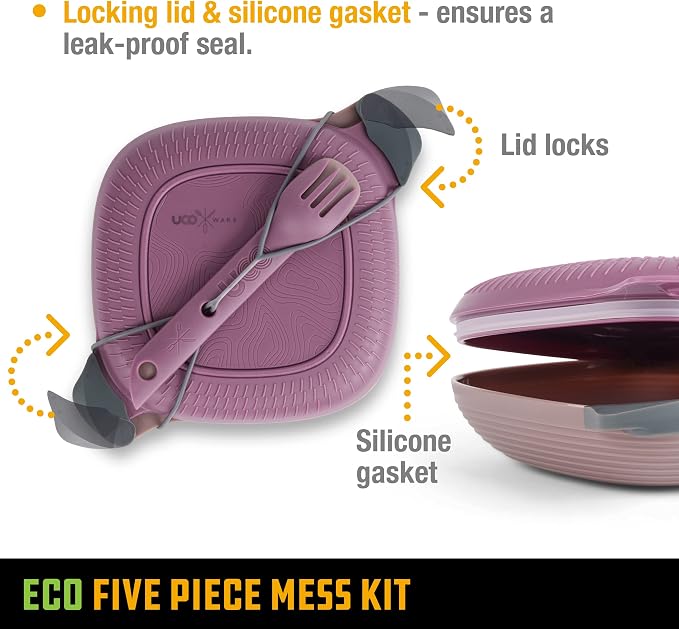 UCO Recycled ECO 5-Piece Camping Mess Kit - Image 4