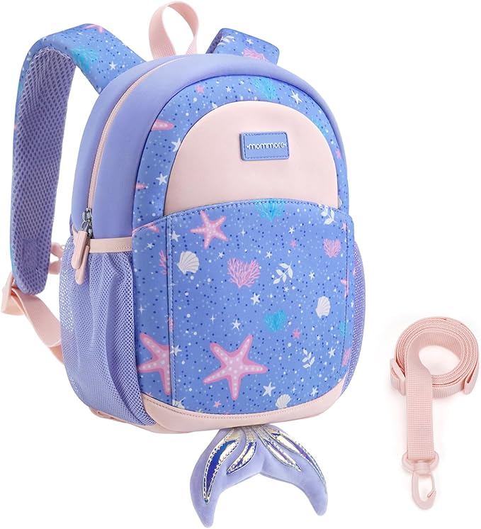 mommore Toddler Backpack for Girls 2-4 Neoprene Backpack by mommore