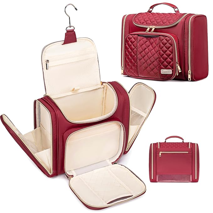 Travel Toiletry Bag for Women, Hanging Toiletry Bag, Bathroom Bag Portable by Unknown