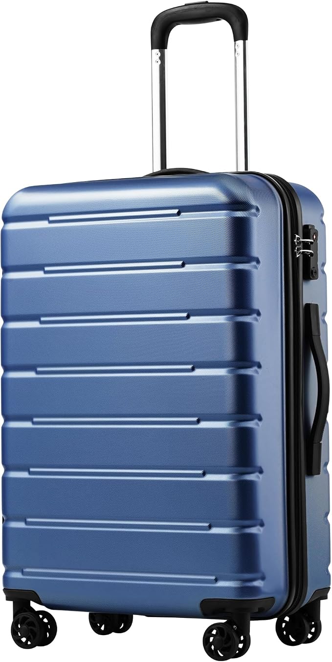 Coolife Luggage Suitcase Carry-on Spinner TSA Lock USB Port Expandable by COOLIFE