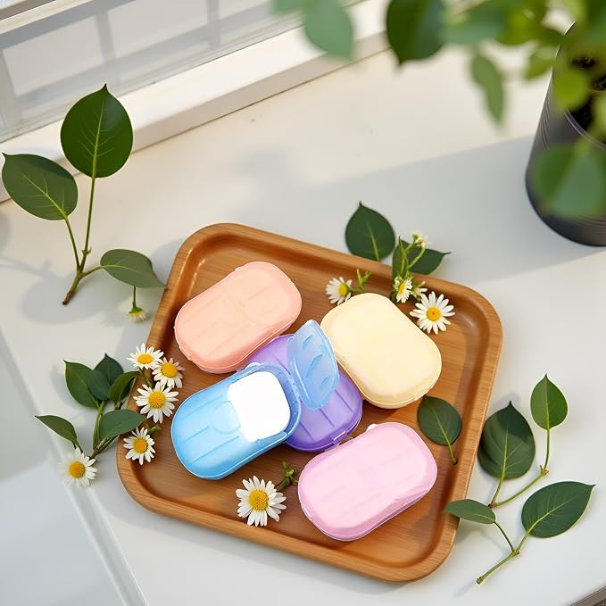 500 Sheets Colorful Disposable Soap Paper 5 Boxes Hand Cleaner Fragrance Mini - Image 4