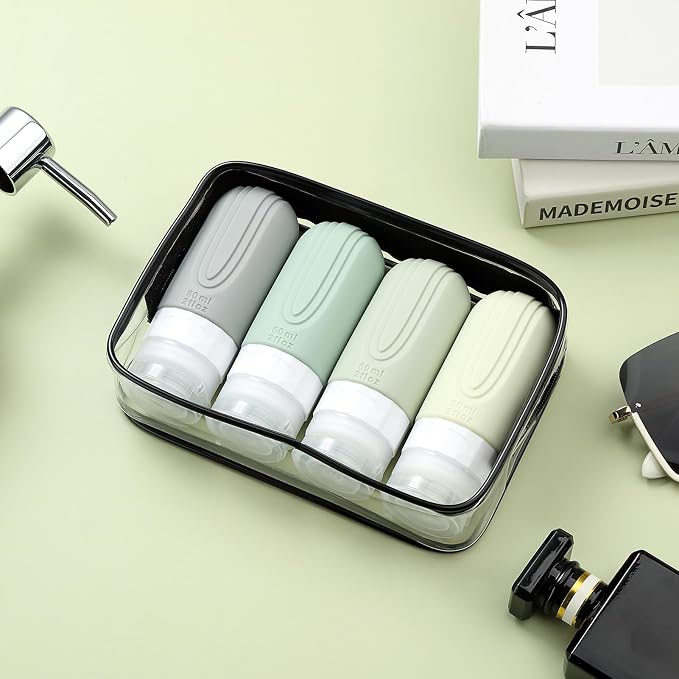 Travel Bottles for Toiletries, Tsa Approved 2oz Travel size Bottles, BPA Free - Image 7