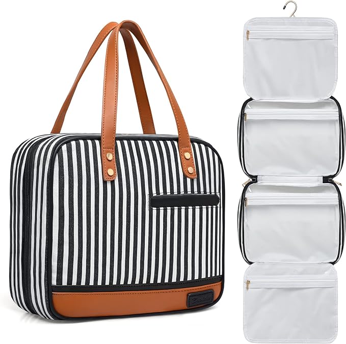 Hanging Travel Toiletry Bag, Large Capacity Cosmetic Travel Toiletry Organizer by Bosidu