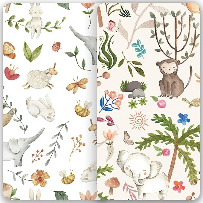 TotAha Crib Sheets for Boys Girls, Premium Soft Crib Mattress Fitted Sheet - Image 6