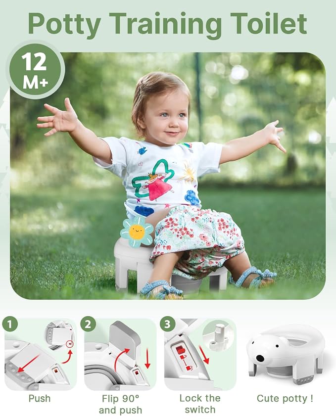 2 Pack Portable Potty Seat, 2 in 1 Travel Potty Seat - Image 5