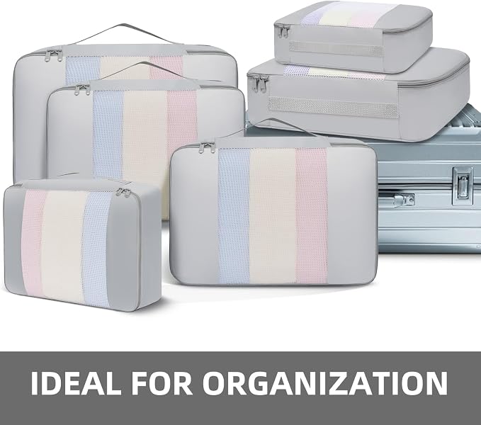 BAGAIL 6 Set/8 Set/10 Set Packing Cubes Various Sizes Packing Organizer - Image 6