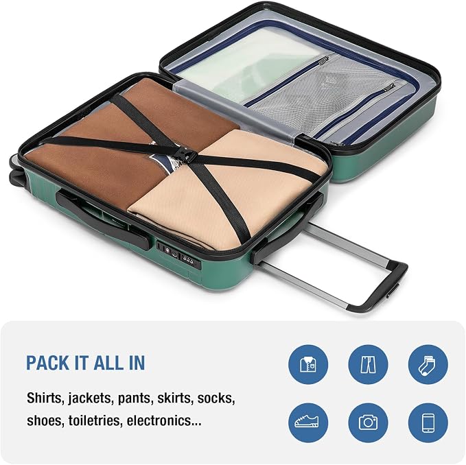 KYME Carry On Luggage 22x14x9 Airline Approved - Image 8