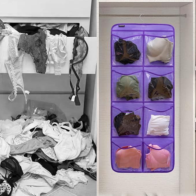 Dual-Sided Hanging Closet Organizer - Image 4