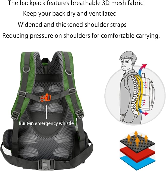 35L Hiking Backpack, Camping Backpack - Image 4