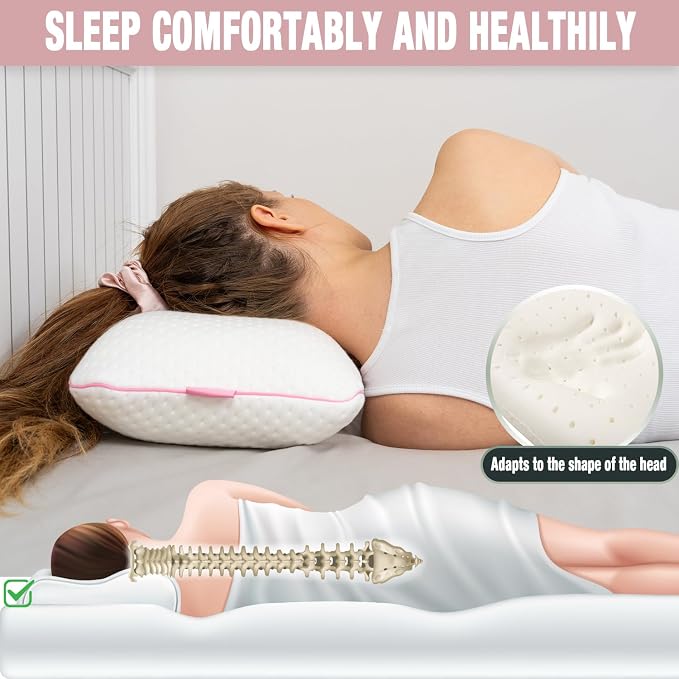 Travel & Camping Comfortable Memory Foam Pillow – Easy to Carry Portable Bag – - Image 3
