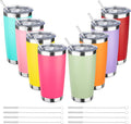 20oz Tumbler with Straw and Brush, Stainless Steel Vacuum Insulated tumbler by Unknown