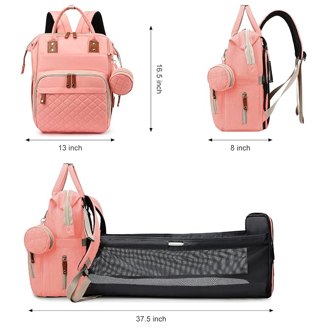Diaper Bag, Backpack with Changing Station, Waterproof Baby Bag - Image 7