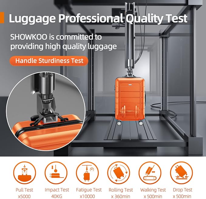 SHOWKOO Luggage Sets Expandable PC+ABS Durable Suitcase Sets Double Wheels TSA - Image 7
