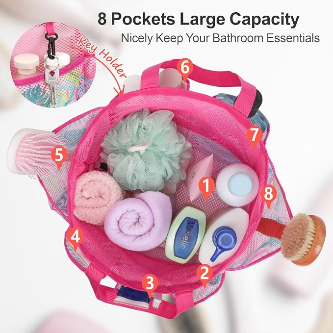 F-color Mesh Shower Caddy Portable - Image 2