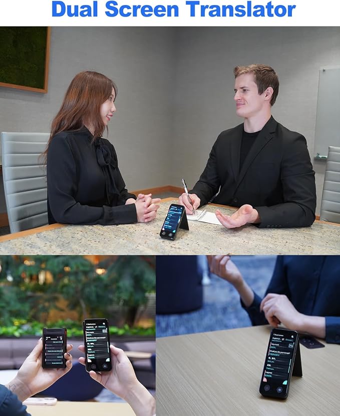 Language Translator Device No WiFi Needed, Dual Screen Real Time Translator Two - Image 10