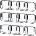 12 Pcs Clear Toiletry Bag PVC Waterproof Zippered PVC Cosmetic Makeup Carry by Eilyliafe