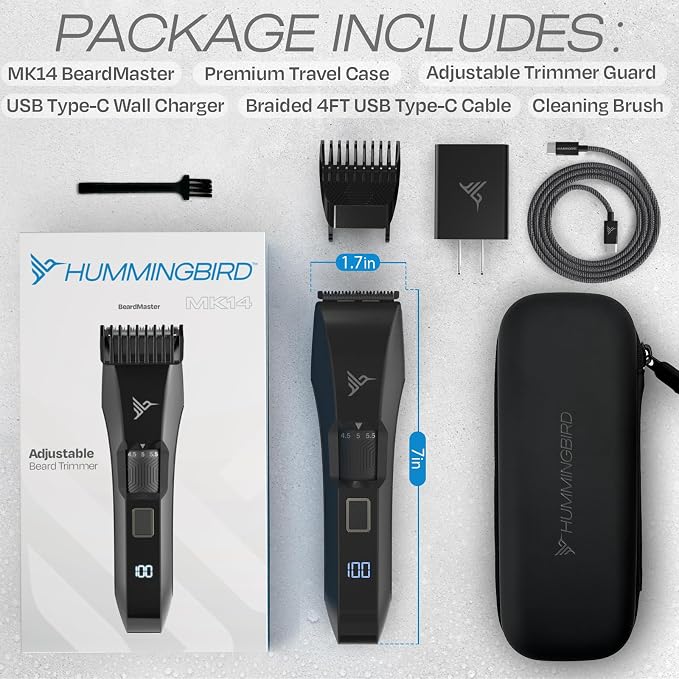 HUMMINGBIRD MK14 BeardMaster – Premium Beard Trimmer - Image 5
