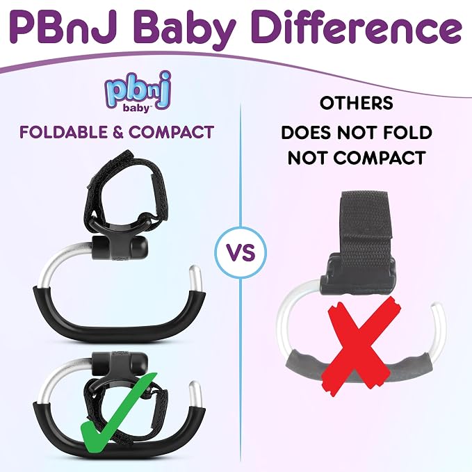 Stroller Hooks for Hanging Diaper Bags - Image 3