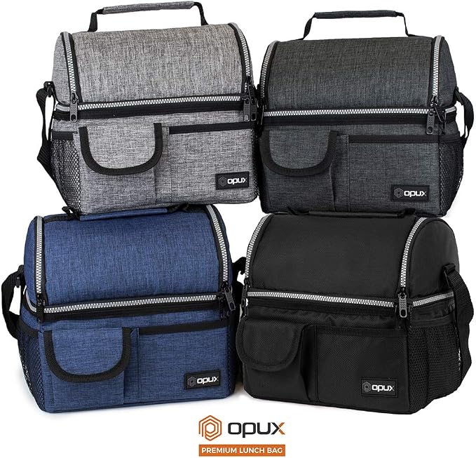 opux Lunch Box for Men, Adult Lunch Box Cooler, Insulated Lunch Bag Women - Image 9