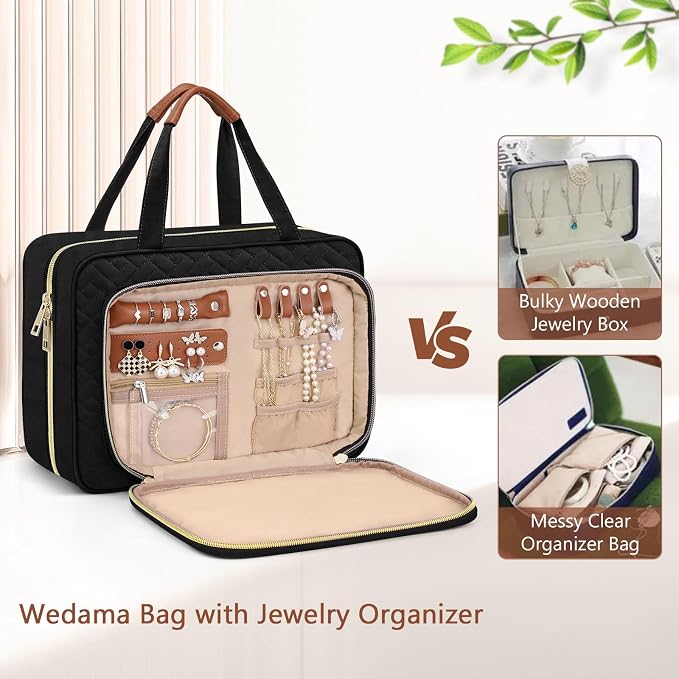 Wedama Toiletry Bag for Women, Hanging Travel Toiletry Bag - Image 3