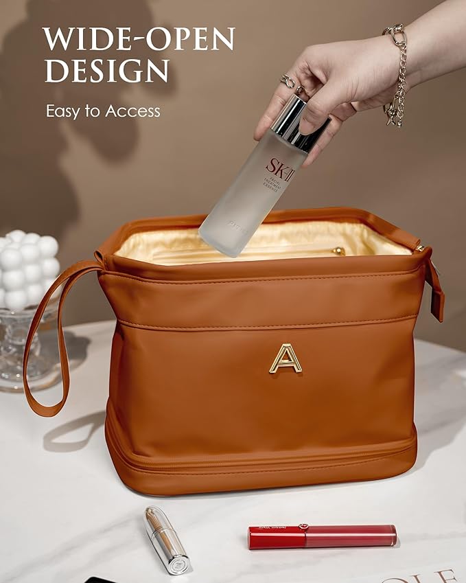 Gifts for Niece, Personalized Makeup Bag, Monogrammed Gifts, Initial Double - Image 5
