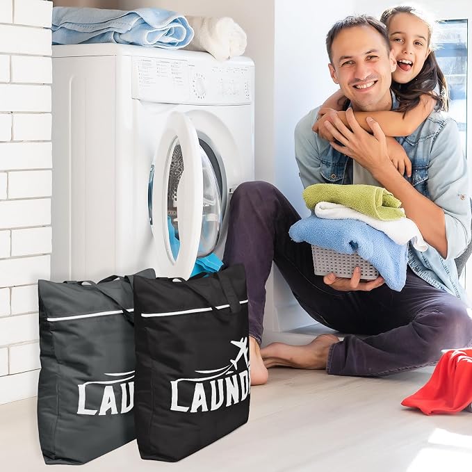 2 Pcs Large Travel Laundry Bags - Image 2
